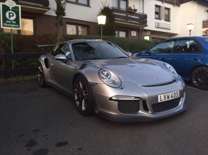 991 GT3 RS although this one got a hard time from the Clio ;-)